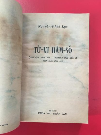 Tử Vi Hàm Số - Nguyễn Phát Lộc - Hình ảnh 3