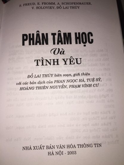 Phân Tâm Học Và Tình Yêu – Đỗ Lai Thúy - Hình ảnh 2