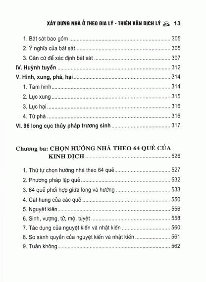 Xây Dựng Nhà Ở Theo Địa Lý Thiên Văn Dịch Lý - Trần Văn Tam - Hình ảnh 11