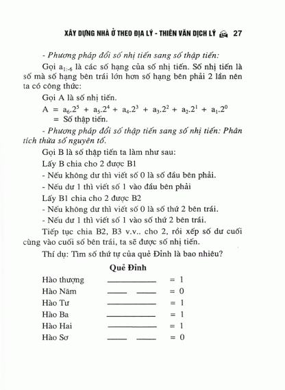 Xây Dựng Nhà Ở Theo Địa Lý Thiên Văn Dịch Lý - Trần Văn Tam - Hình ảnh 22