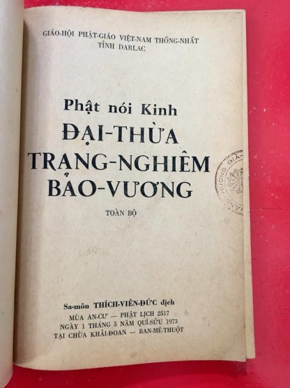 Kinh Đại Thừa Trang Nghiêm Bảo Vương - Sa Môn Thích Viên Đức - Hình ảnh 5