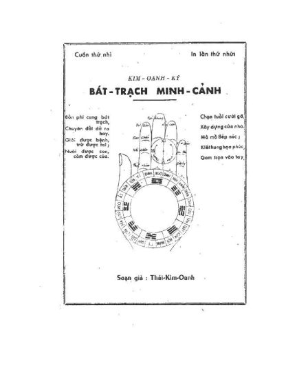 Bát Trạch Minh Cảnh (Kim Oanh Ký II) - Soạn Giả Thái Kim Oanh - Hình ảnh 2