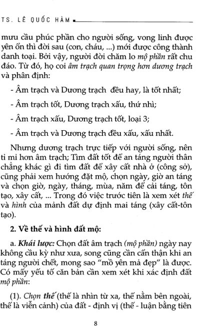 Phong Thủy Mộ Phần (Phong Thủy Âm Trạch) – TS. Lê Quốc Hàm - Hình ảnh 5