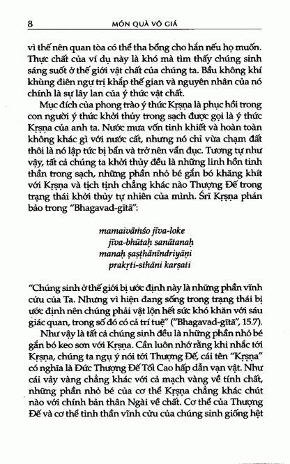 Món Quà Vô Giá (Ý thức Krishna) - Đức Thánh Ân A.C.Bhaktivedanta Swami Prabhupãda - Hình ảnh 4
