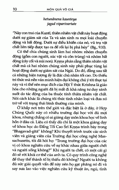 Món Quà Vô Giá (Ý thức Krishna) - Đức Thánh Ân A.C.Bhaktivedanta Swami Prabhupãda - Hình ảnh 5