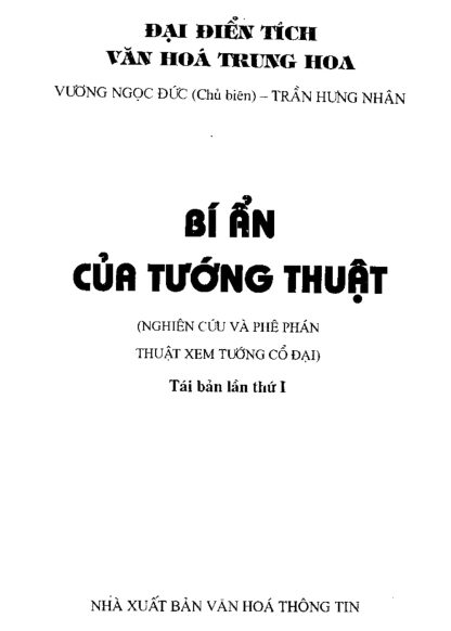 Bí Ẩn Của Tướng Thuật (Xem tướng xương cốt tướng tướng nốt ruồi) - Diêu Vĩ Quân - Hình ảnh 2