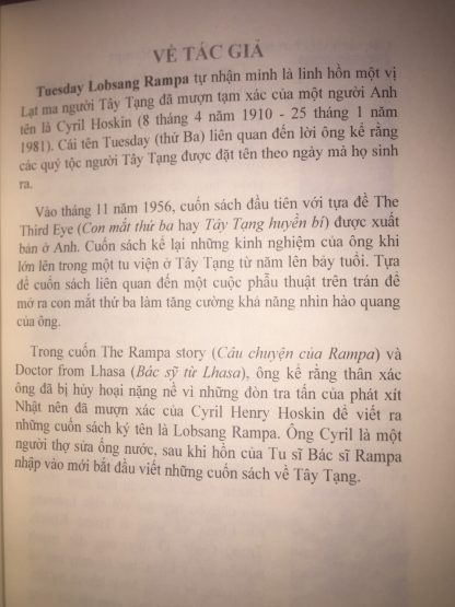 Khai Mở Con Mắt Thứ Ba (Tây Tạng Huyền Bí) - Lobsang Rampa - Hình ảnh 3