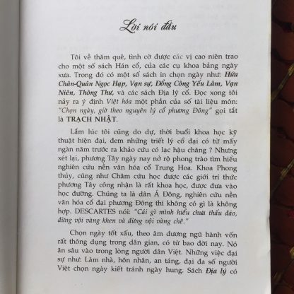 Trạch Nhật Chọn Ngày Giờ Theo Nguyên Lý Cổ Đông Phương – Tuệ Minh Võ Văn Ba - Hình ảnh 2