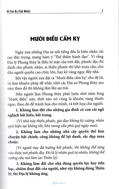 Quyết Địa Tinh Thư Lập Hướng -  Võ Văn Ba (Tuệ Minh) - Hình ảnh 5
