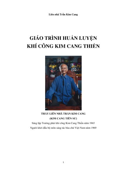 Giáo Trình Huấn Luyện Khí Công Kim Cang Thiền