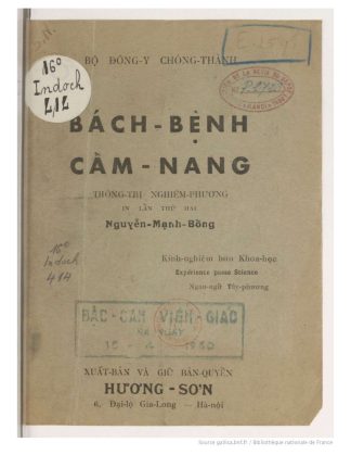 Bách Bệnh Cẩm Nang - Nguyễn Mạnh Bổng