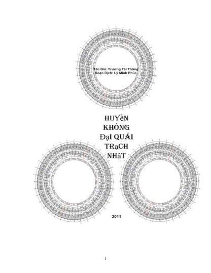 Huyền Không Đại Quái Trạch Nhật - Trương Tài Thông - Hình ảnh 2