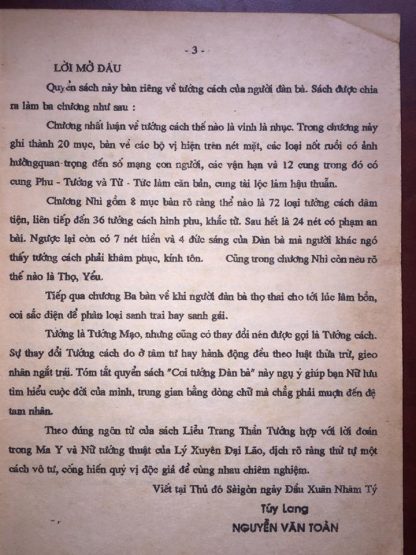 Coi Tướng Đàn Bà - Túy Lang Nguyễn Văn Toàn - Hình ảnh 3