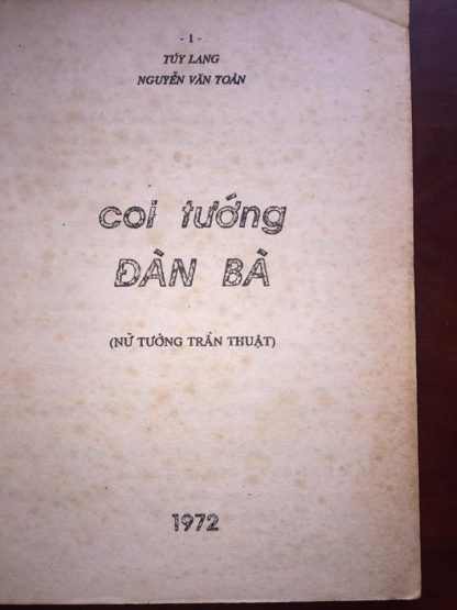 Coi Tướng Đàn Bà - Túy Lang Nguyễn Văn Toàn - Hình ảnh 4