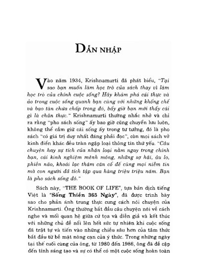 Sống Thiền 365 Ngày - J. Krishnamurti - Hình ảnh 2