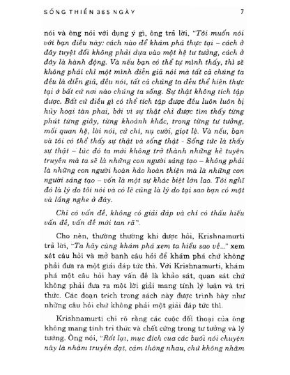 Sống Thiền 365 Ngày - J. Krishnamurti - Hình ảnh 4