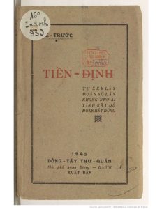 Tiền Định (Tự Xem Đoán Số Lấy) - Tuệ Trước