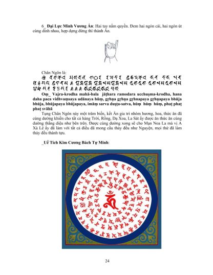 Mật Tông Tâm Pháp Uế Tích Kim Cang Đà La Ni - Hình ảnh 8
