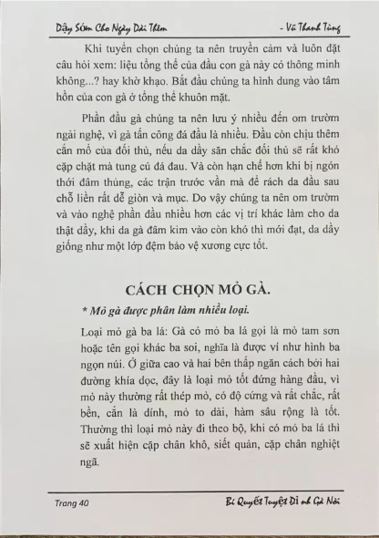 Sách Bí Kíp Tuyệt Đỉnh Gà Nòi (Huấn Luyện Chiến Kê) - Hình ảnh 4