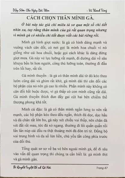 Sách Bí Kíp Tuyệt Đỉnh Gà Nòi (Huấn Luyện Chiến Kê) - Hình ảnh 2