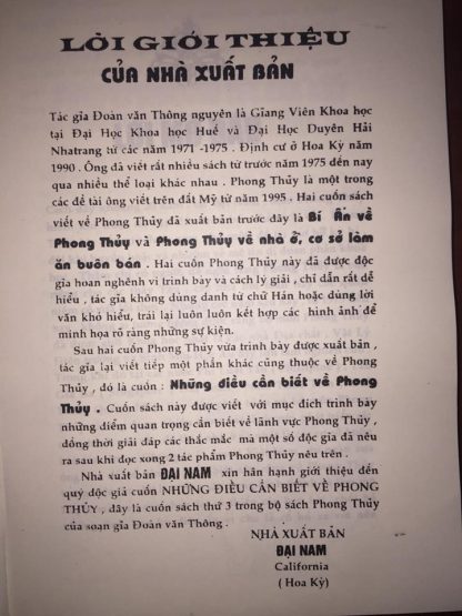 Những Điều Cần Biết Về Phong Thủy - Đoàn Văn Thông - Hình ảnh 6