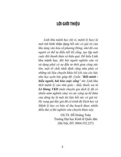 Biết Mình Hiểu Người, Hài Hòa cuộc Sống (Linh Khu Thời Mệnh Lý) - Lê Hưng - Hình ảnh 2