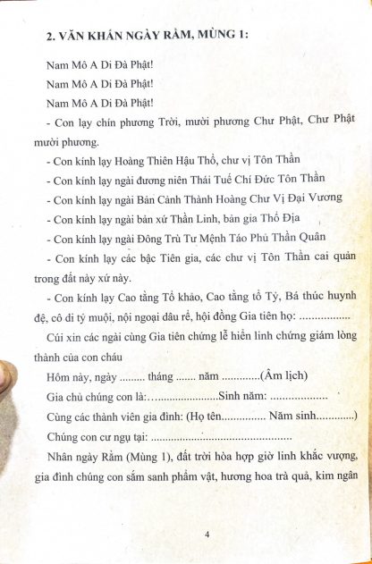 Văn Khấn Toàn Thư 77 Bài Văn Khấn Trong Văn Hóa Thờ Cúng Của Người Việt - Hình ảnh 7