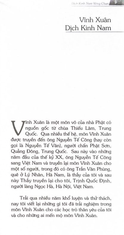 Vĩnh Xuân Dịch Kinh Nam - Trịnh Quốc Định - Ảnh 3