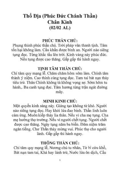 Phúc Đức Chánh Thần Chân Kinh (Thổ Địa Chân Kinh) - Hình ảnh 5