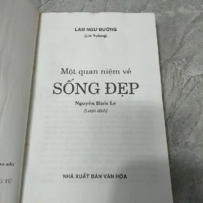 Sách Sống Đẹp - Lâm Ngữ Đường (Nguyễn Hiến Lê Dịch) - Hình ảnh 2